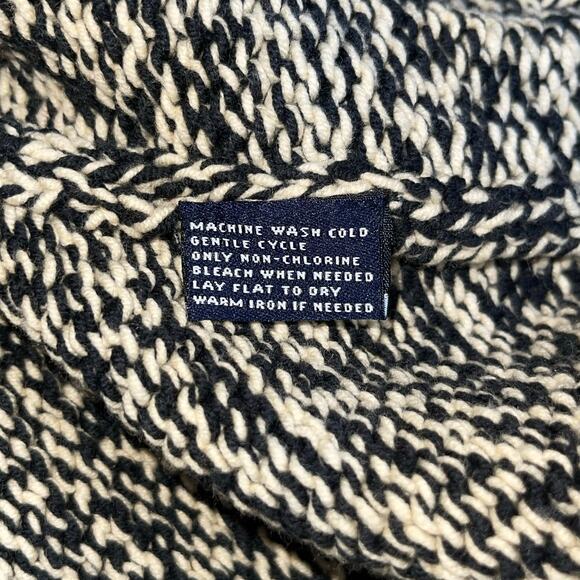 American Flag Sweater Turtleneck Patriotic Marled Knit Y2K - Picture 7 of 8